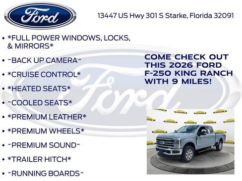 New 2026 Ford F250 King Ranch w/ Chrome Package AWD/4WD image 10