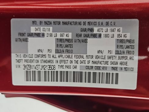 Used 2018 MAZDA MAZDA3 Grand Touring FWD image 42