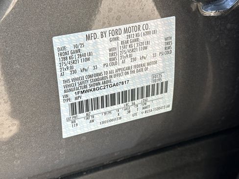 Certified 2026 Ford Explorer ST w/ Sun And Sound Package AWD/4WD image 30