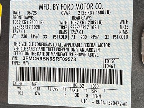 New 2025 Ford Bronco Sport Big Bend w/ Convenience Package image 14