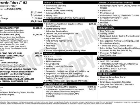 Used 2016 Chevrolet Tahoe LT w/ LT Signature Package RWD image 2