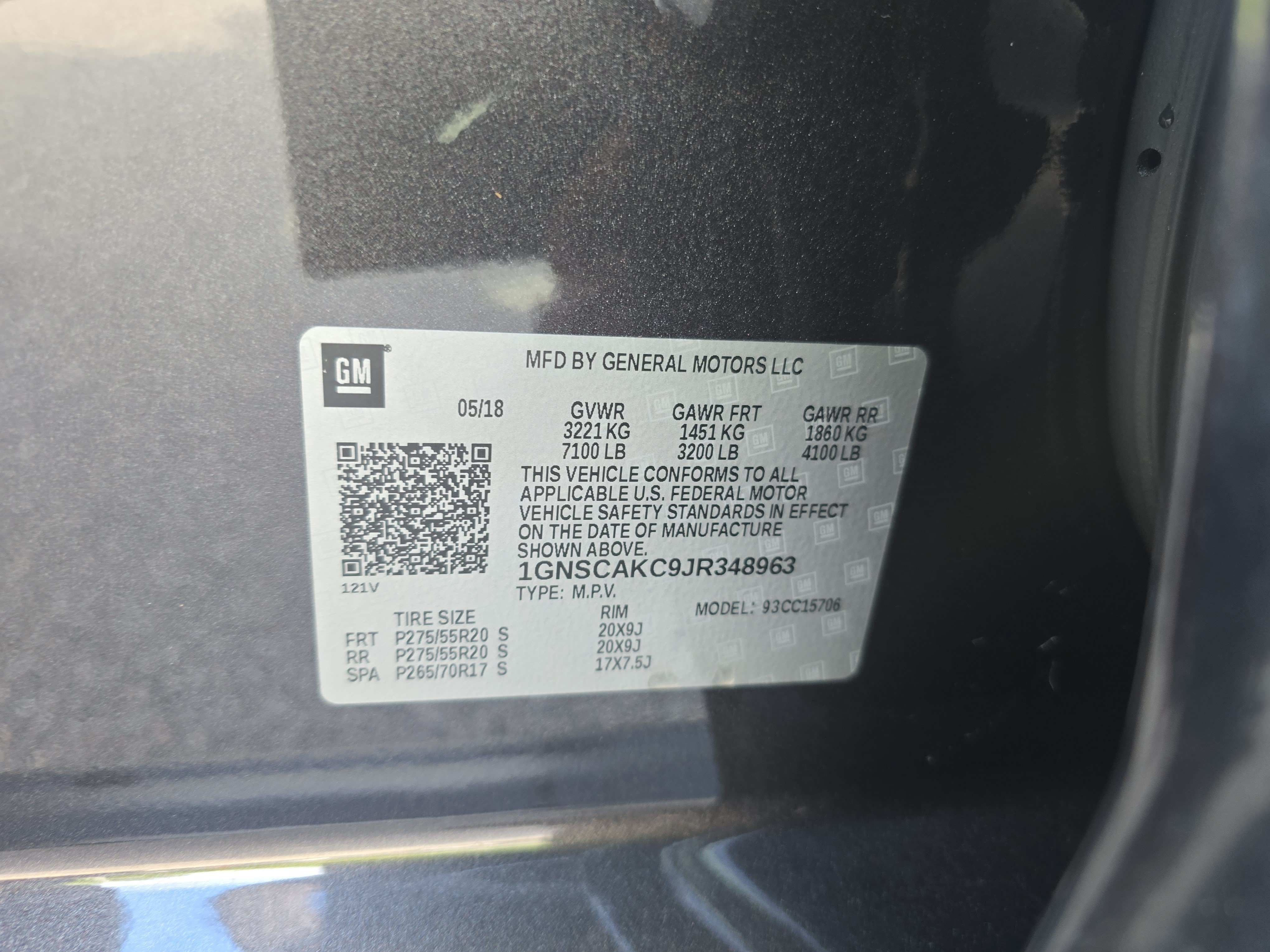 Used 2018 Chevrolet Tahoe LS w/ Enhanced Driver Alert Package RWD image 32