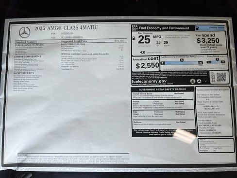 New 2025 Mercedes-Benz CLA 35 AMG 4MATIC image 35
