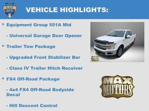 Used 2019 Ford F150 Lariat w/ Equipment Group 501A Mid AWD/4WD image 12