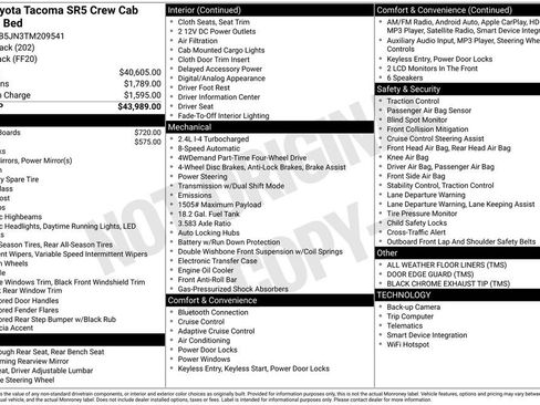 Used 2026 Toyota Tacoma SR5 AWD/4WD image 11