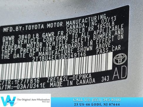 Used 2013 Toyota Corolla LE FWD image 19