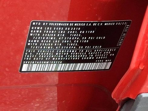 Certified 2022 Volkswagen Tiguan SE AWD/4WD image 31