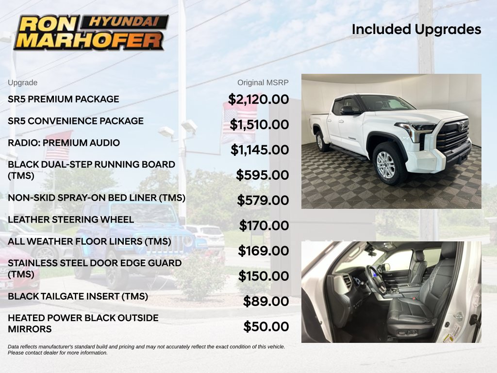 Used 2022 Toyota Tundra SR5 w/ SR5 Premium Package AWD/4WD image 6