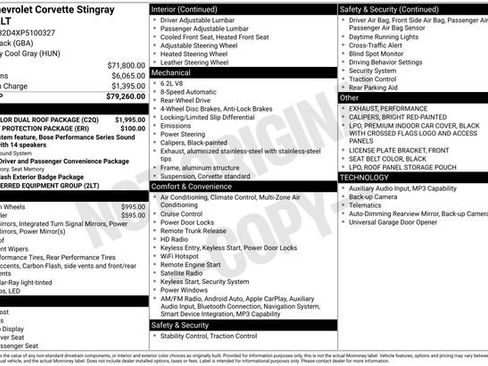 Used 2023 Chevrolet Corvette Stingray Preferred Cpe w/ Body-Color Dual Roof Package image 3
