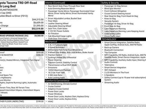 New 2026 Toyota Tacoma TRD Off-Road w/ TRD Off Road Upgrade Package AWD/4WD image 4