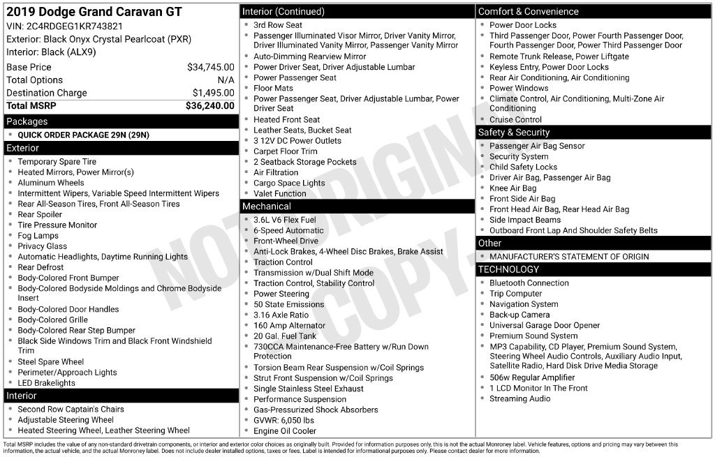 Used 2019 Dodge Grand Caravan GT FWD image 11