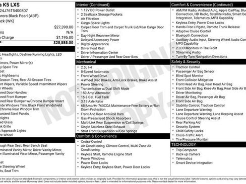 Certified 2026 Kia K5 LXS image 34