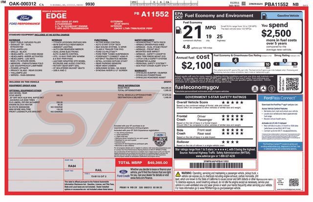 Used 2023 Ford Edge ST AWD/4WD image 34