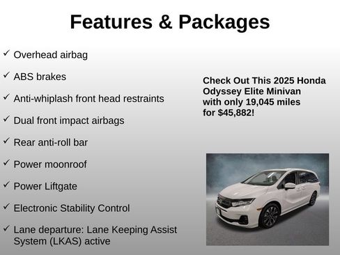 Used 2025 Honda Odyssey Elite image 20