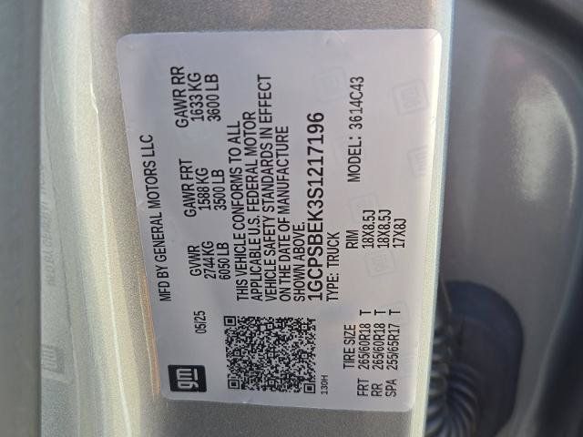Certified 2025 Chevrolet Colorado W/T w/ WT Custom Package RWD image 31