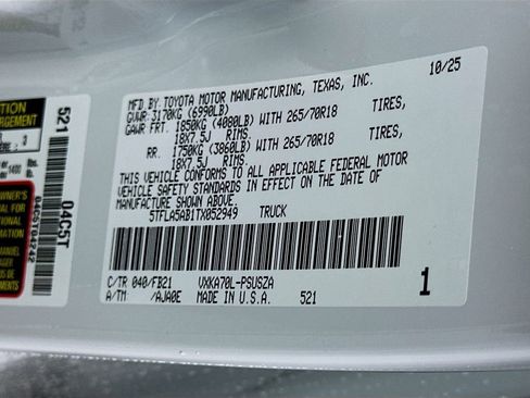 Certified 2026 Toyota Tundra SR5 RWD image 32