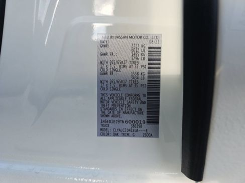 New 2026 Nissan Frontier SV w/ SV Convenience Package image 37