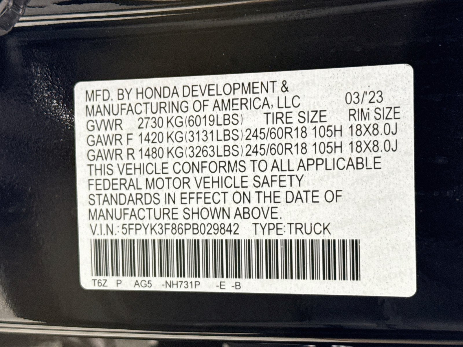 Used 2023 Honda Ridgeline Black Edition image 35