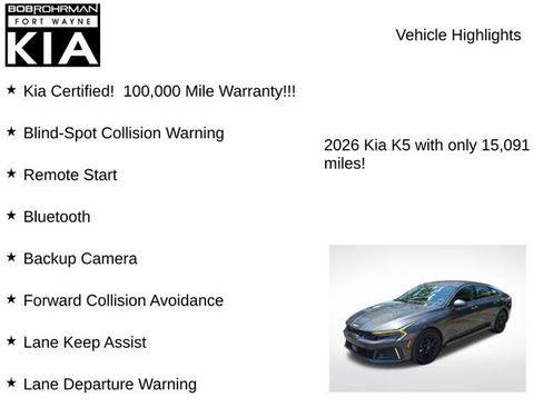 Certified 2026 Kia K5 LXS FWD image 7