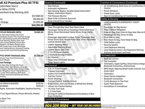 Used 2024 Audi A3 2.0T Premium Plus w/ Premium Plus Package AWD/4WD image 42