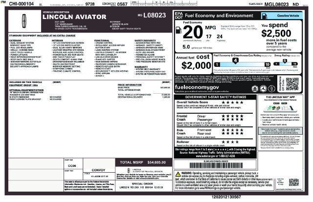 Used 2021 Lincoln Aviator AWD image 3