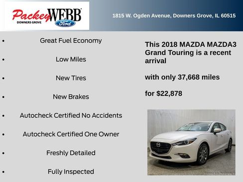 Used 2018 MAZDA MAZDA3 Grand Touring image 11