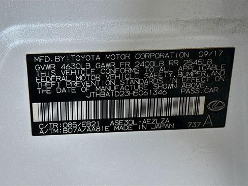 Used 2017 Lexus IS 200t w/ Navigation System Package RWD image 12