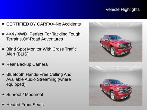 Used 2019 Chevrolet Silverado 1500 High Country AWD/4WD image 4