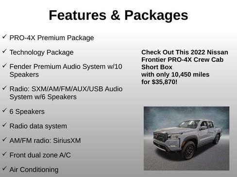 Used 2022 Nissan Frontier PRO-4X w/ Pro-4X Premium Package AWD/4WD image 8
