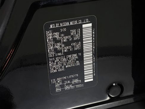 Used 2020 Nissan Armada Platinum w/ Captain's Chairs Package AWD/4WD image 38