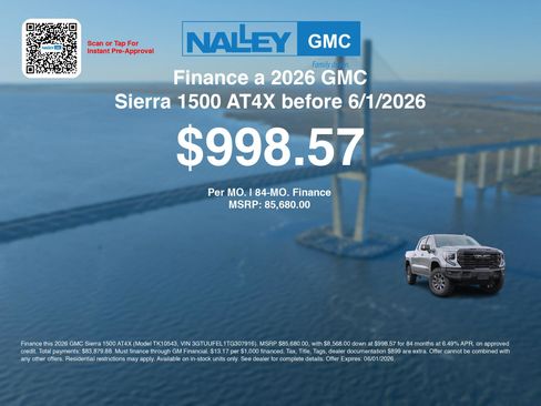 New 2026 GMC Sierra 1500 AT4X w/ LPO, Black Badging Package AWD/4WD image 7