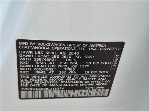 Used 2021 Volkswagen Atlas Cross Sport SEL R-Line FWD image 25