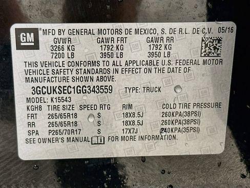 Used 2016 Chevrolet Silverado 1500 LTZ Z71 w/ LTZ Plus Package AWD/4WD image 38
