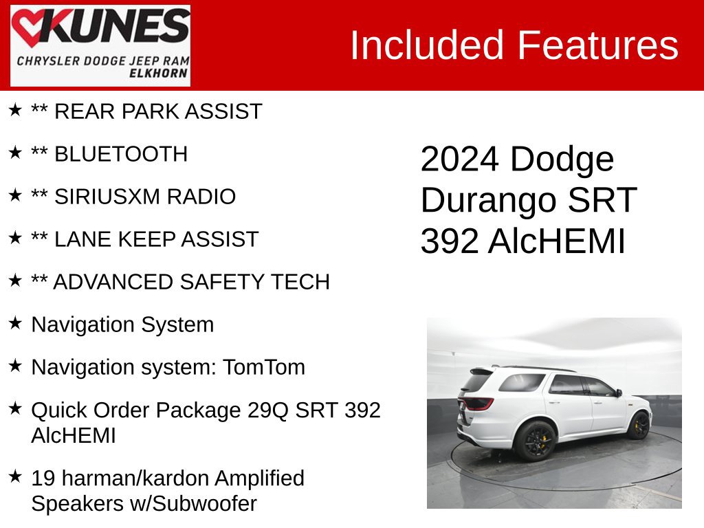 Used 2024 Dodge Durango SRT AWD/4WD image 3