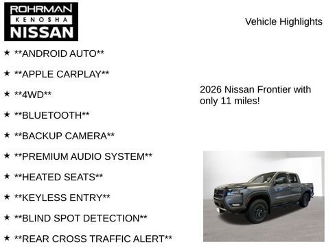 New 2026 Nissan Frontier PRO-4X image 7