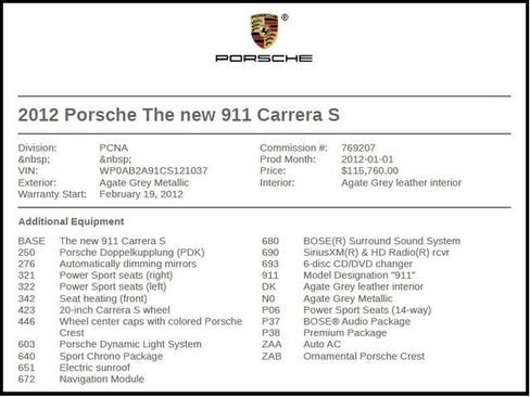 Used 2012 Porsche 911 Carrera S RWD image 7