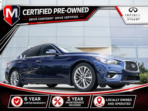 Certified 2023 INFINITI Q50 Luxe w/ Cargo Package RWD image 1