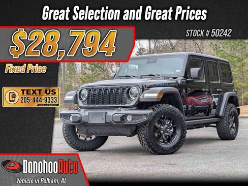 Used 2025 Jeep Wrangler Unlimited Sport S 4xe AWD/4WD image 1