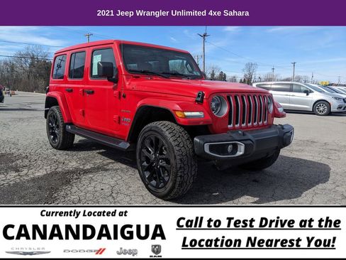 Used 2021 Jeep Wrangler Unlimited Sahara w/ Cold Weather Group image 1