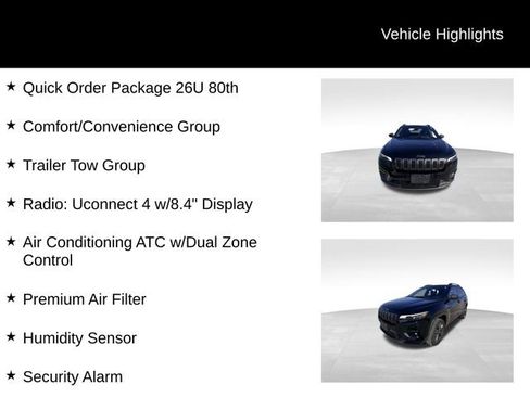 Used 2021 Jeep Cherokee Latitude Lux 80th Anniv w/ Quick Order Package 26U 80TH image 13