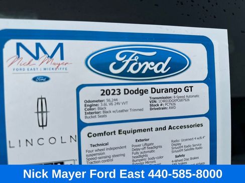 Used 2023 Dodge Durango GT image 28