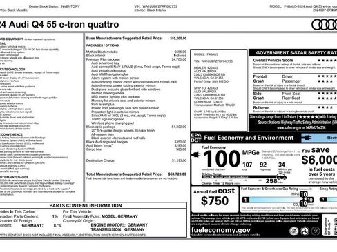 Used 2024 Audi Q4 e-tron Premium Plus w/ Premium Plus image 3