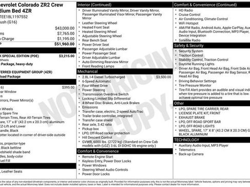 Used 2020 Chevrolet Colorado ZR2 w/ ZR2 Dusk Special Edition image 7