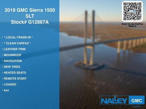 Used 2019 GMC Sierra 1500 SLT w/ SLT Premium Plus Package image 7