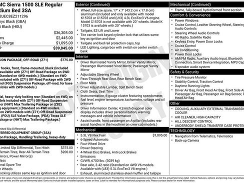 Used 2014 GMC Sierra 1500 SLE w/ Suspension Package, Off-Road image 6