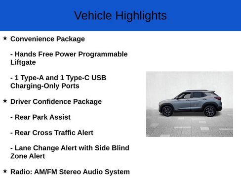 New 2026 Chevrolet TrailBlazer ACTIV w/ Convenience Package FWD image 3