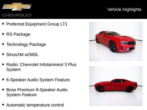 Used 2021 Chevrolet Camaro LT w/ RS Package RWD image 5
