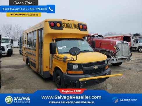 Used 2013 Chevrolet Express 3500 Extended w/ School Bus Package RWD image 5