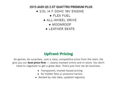 Used 2015 Audi Q5 2.0T Premium Plus w/ Technology Package