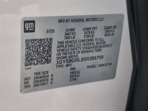 Used 2025 Cadillac Escalade Sport Platinum w/ LPO, ONYX Package image 31